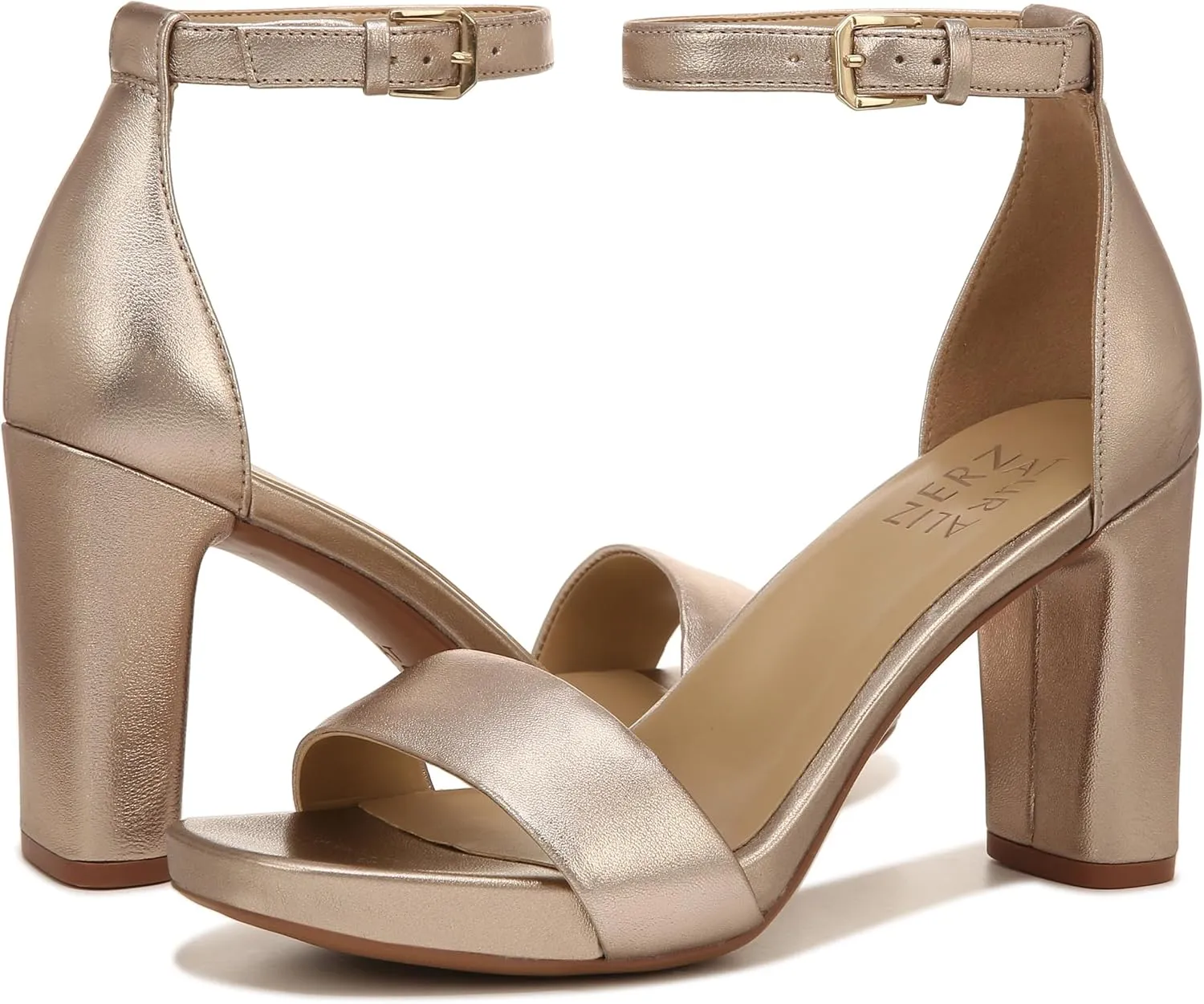 Naturalizer Women's Joy Ankle Strap Heeled Dress Sandal