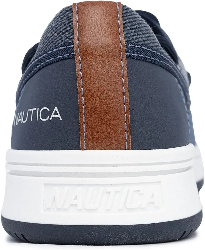 Nautica Men's Casual Boat Shoes, Moc-Toe Loafers with Cushioned Insole, Deck Fashion Sneaker