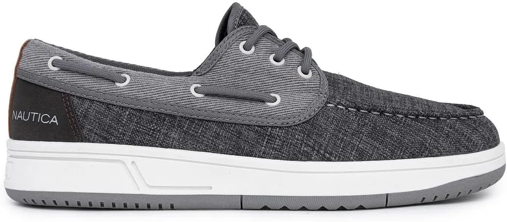 Nautica Men's Casual Boat Shoes, Moc-Toe Loafers with Cushioned Insole, Deck Fashion Sneaker