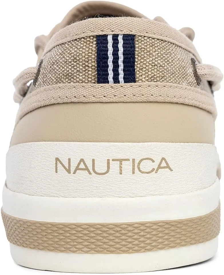 Nautica Men's Casual Boat Shoes, Moc-Toe Loafers with Cushioned Insole, Deck Fashion Sneaker