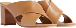 Nisolo Women's Carina Cross Strap Mule Heeled Sandal