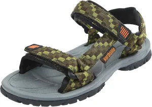 Northside girls Seaview Sandal, Olive/Orange, 6 Toddler US