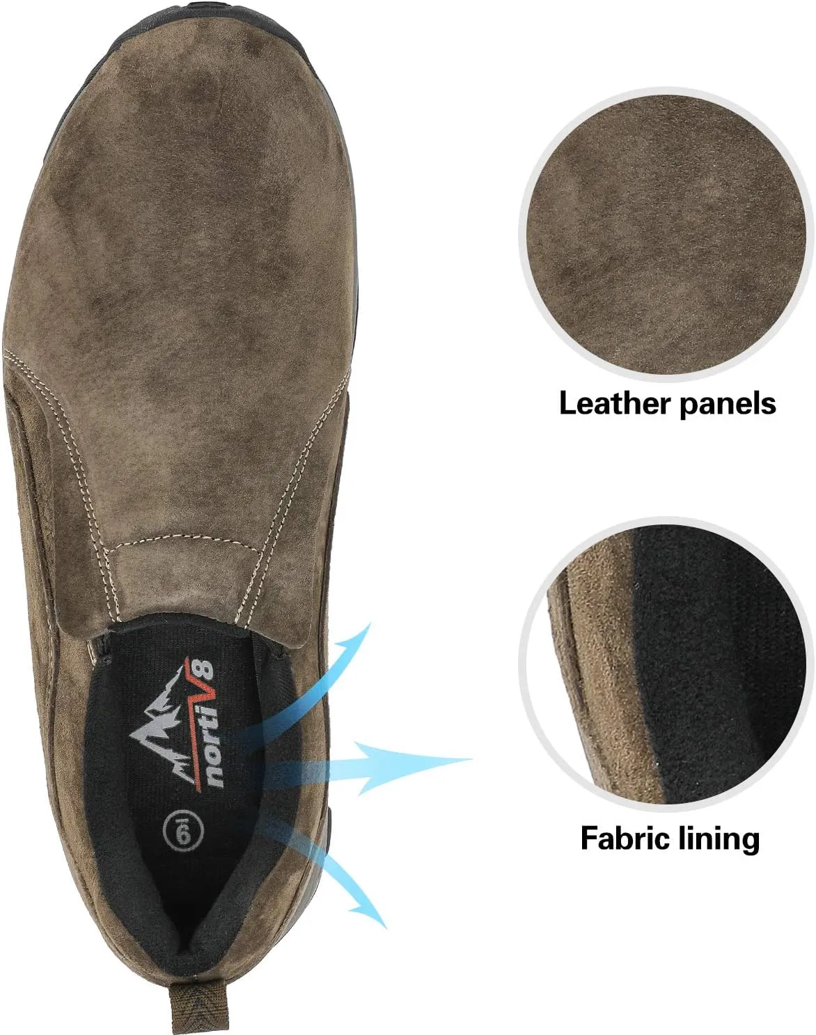 NORTIV 8 Men's Slip On Loafer Walking Shoes