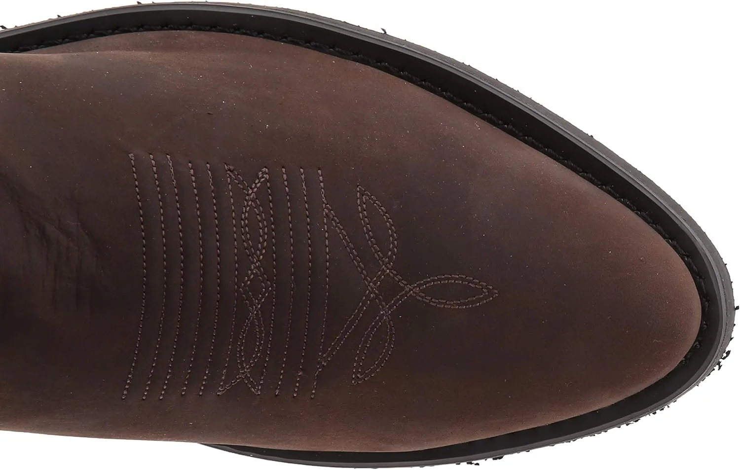 Old West Boots Men's Stitched Cushioned Round Toe Cowboy Western Boots