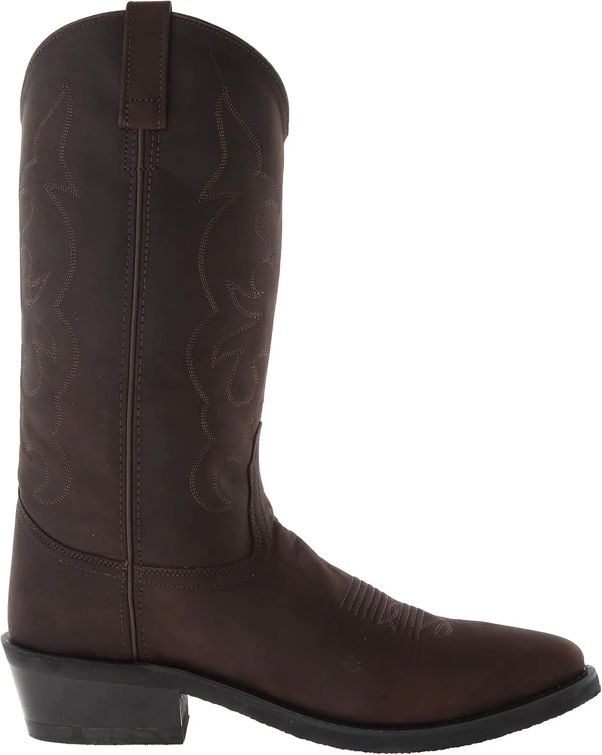 Old West Boots Men's Stitched Cushioned Round Toe Cowboy Western Boots