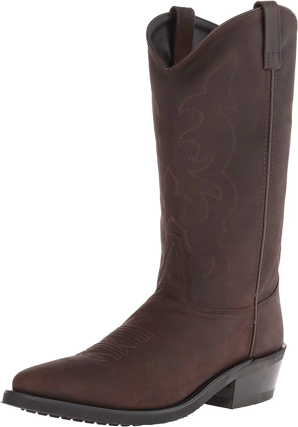 Old West Boots Men's Stitched Cushioned Round Toe Cowboy Western Boots