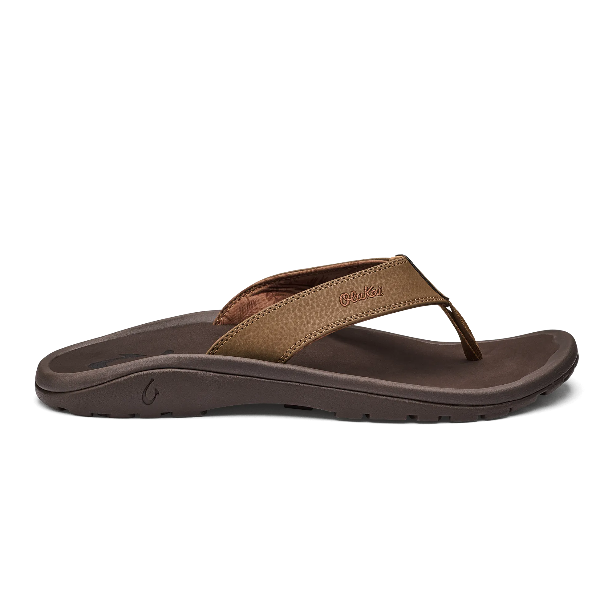 OLUKAI 'OHANA MENS SANDAL - TAN/DARK JAVA