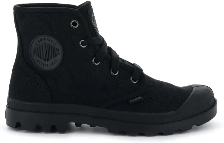 Palladium Men's Pampa Hi Boot, Vegan Canvas Lace Up Boot