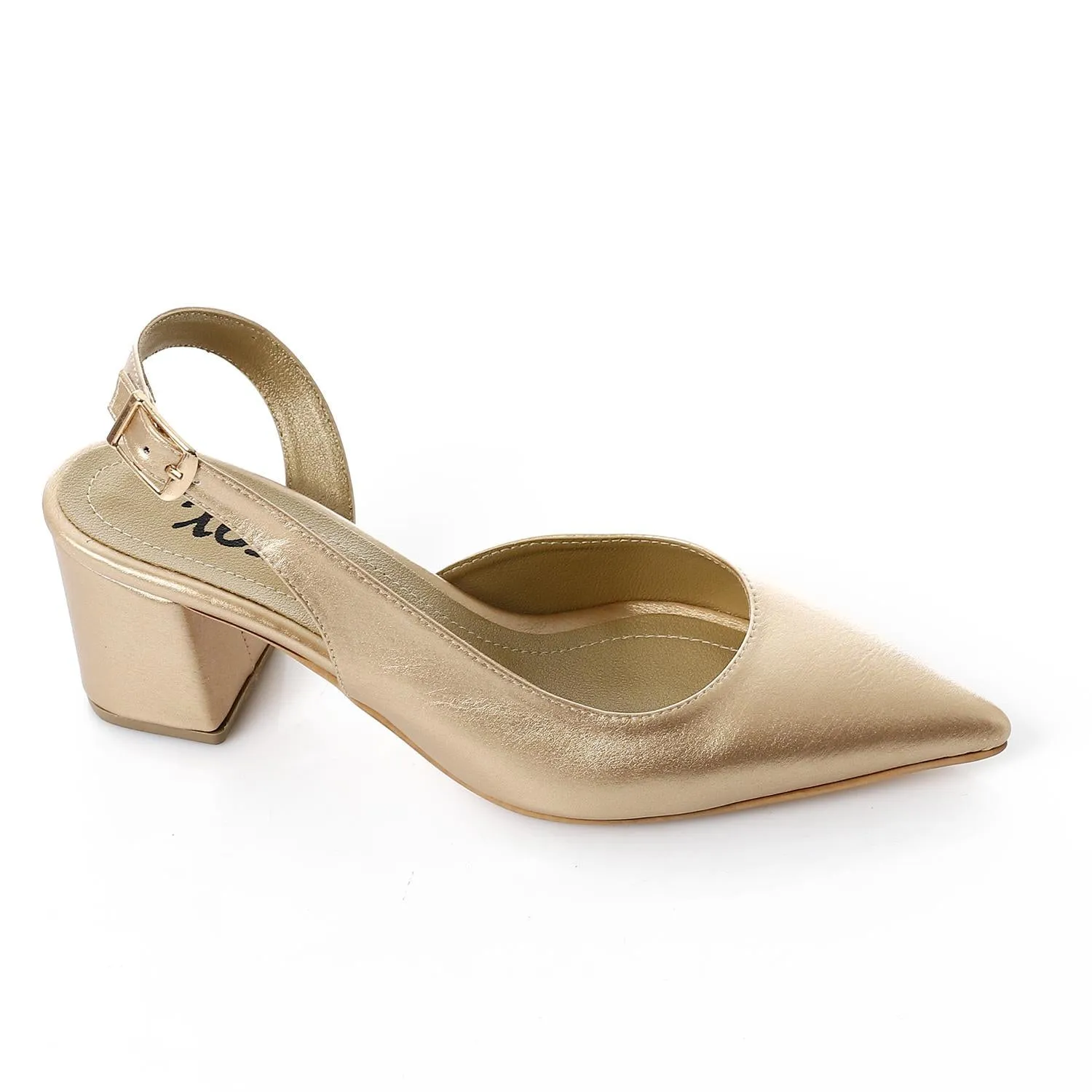 Pointed Toe Block Heels 3cm
