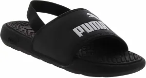 PUMA Cool Cat Backstrap INF Boys InfantToddler Sandal 5 M US Toddler BlackWhite