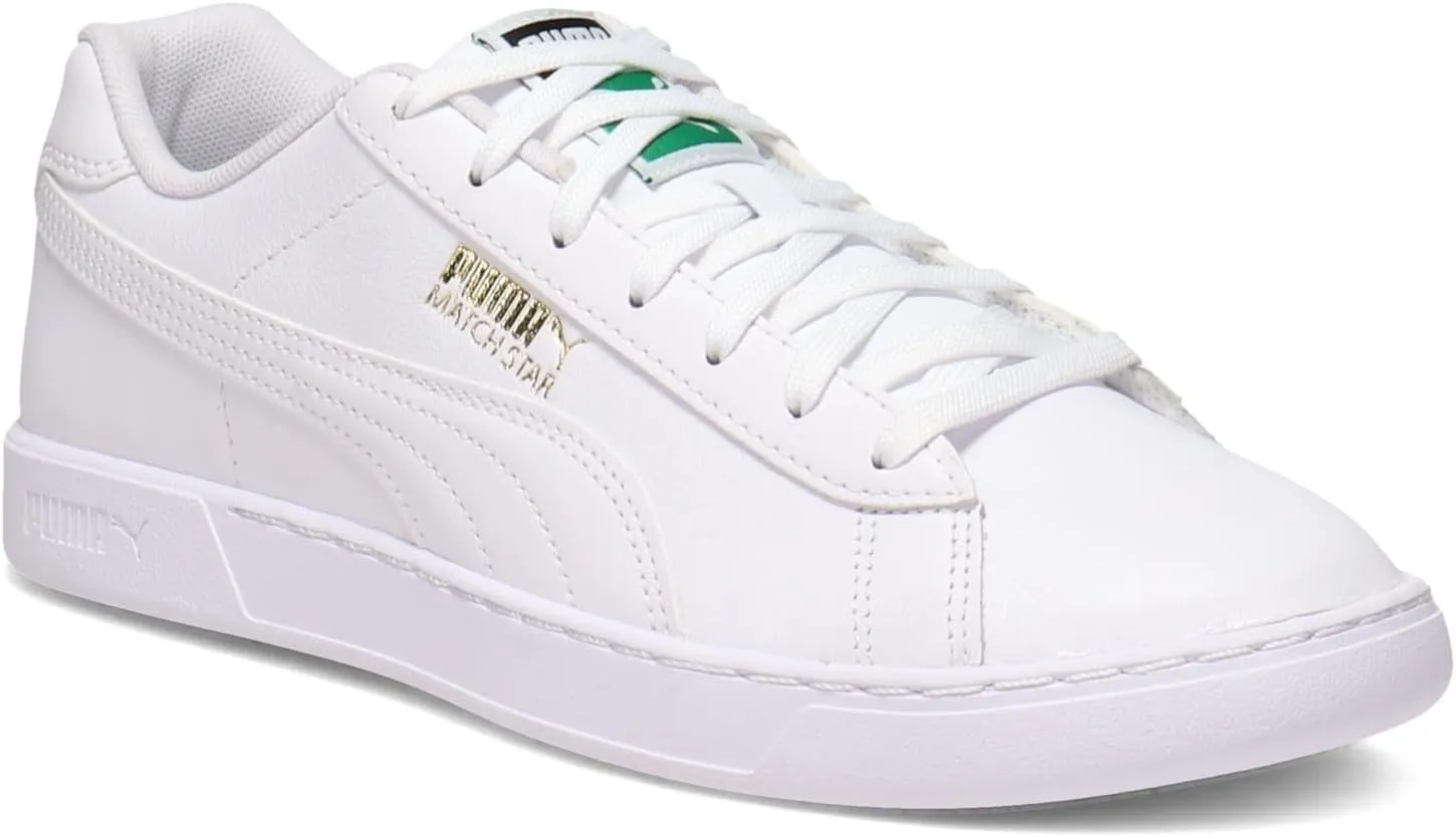 PUMA Men's Match Star White-White-Gold (380204 01) - 14
