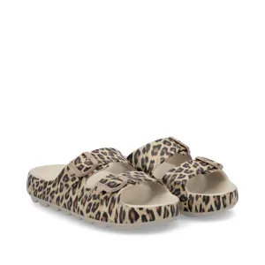 Rieker Evolution P2450 - Ladies Mule in Leopard Print