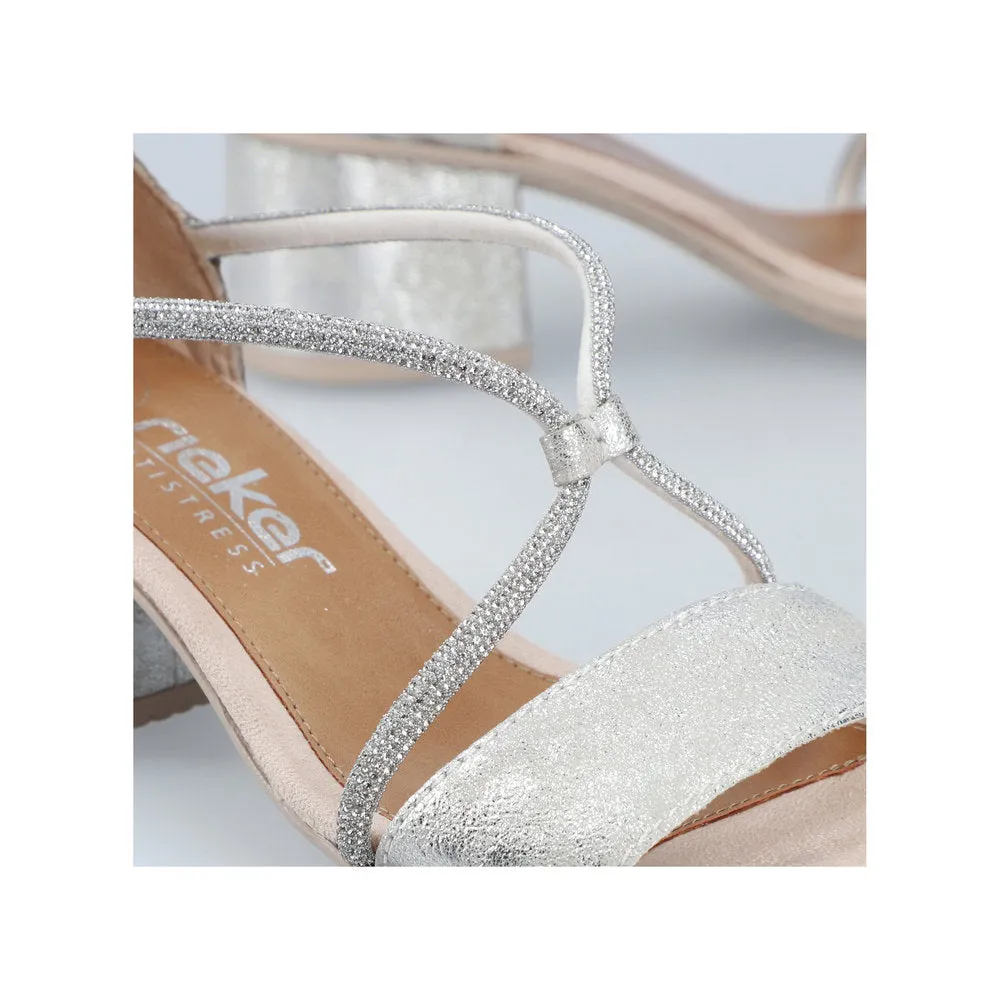 Rieker Ladies Block Heel Dress Sandal 64654-40