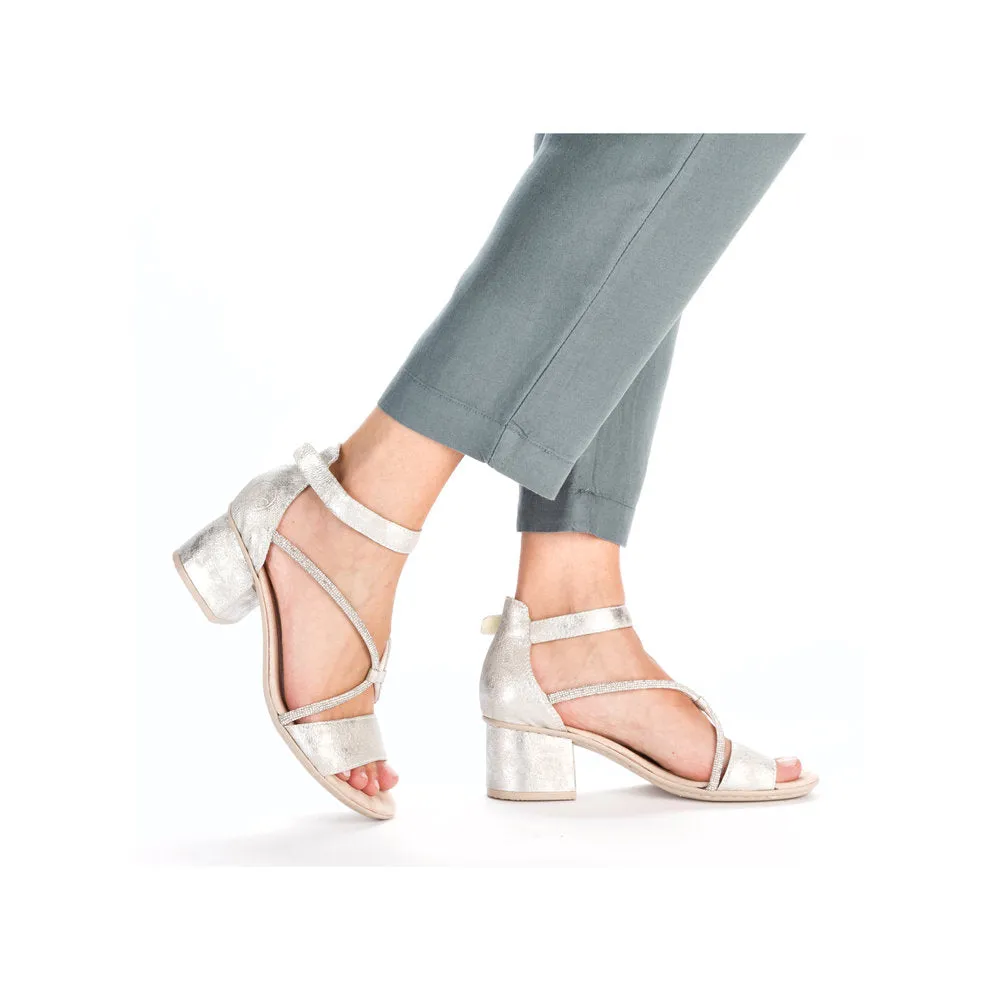 Rieker Ladies Block Heel Dress Sandal 64654-40