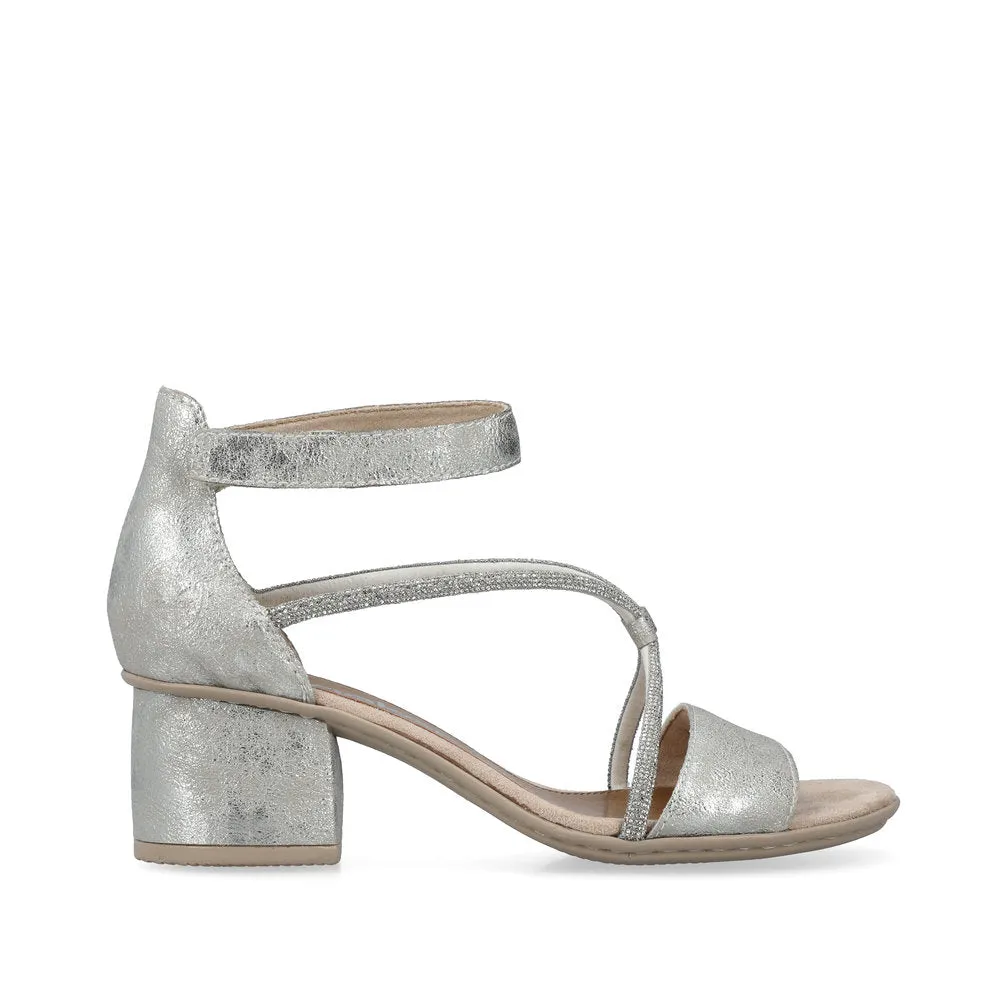 Rieker Ladies Block Heel Dress Sandal 64654-40