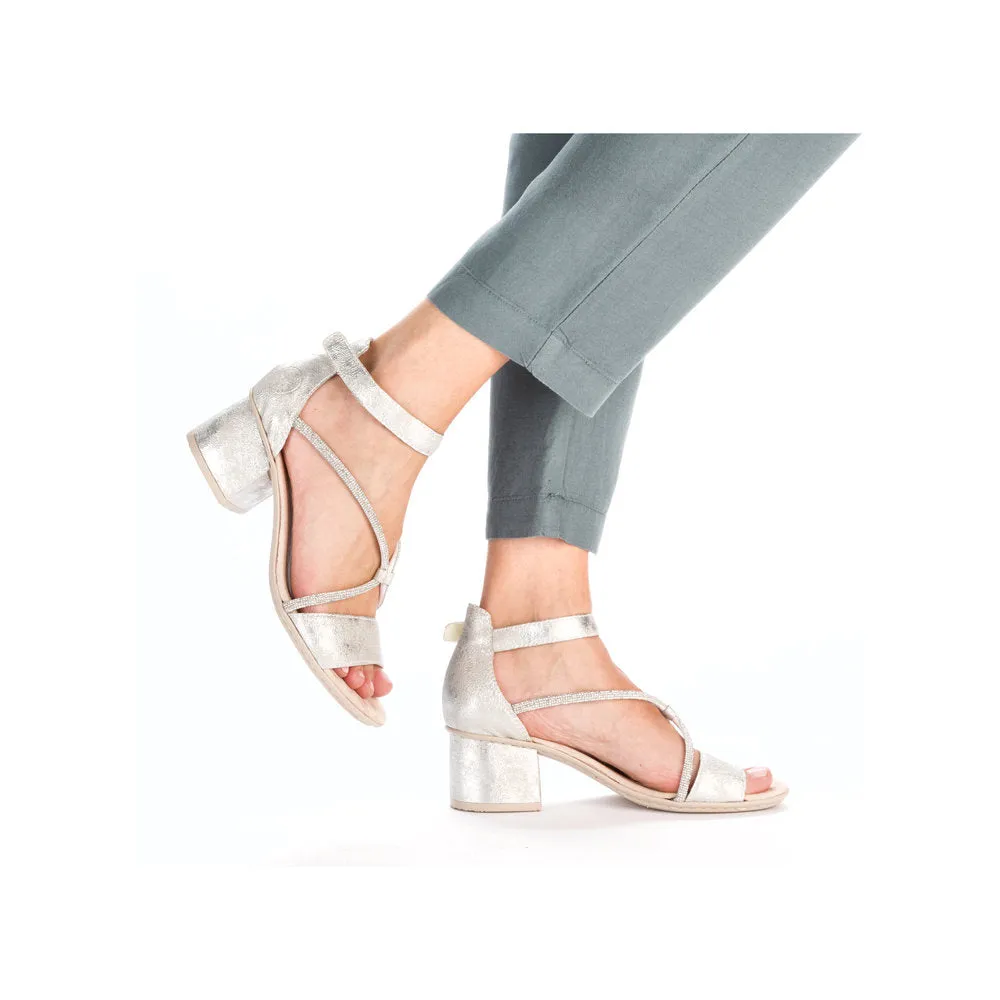 Rieker Ladies Block Heel Dress Sandal 64654-40