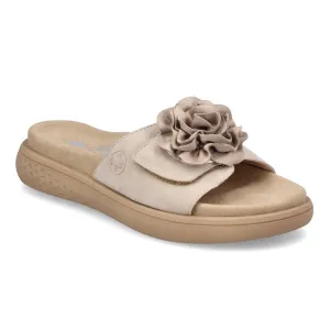 Rieker V1562-62 Morelia Slide Sandals in Ginger| Women's Summer Mule Sandals
