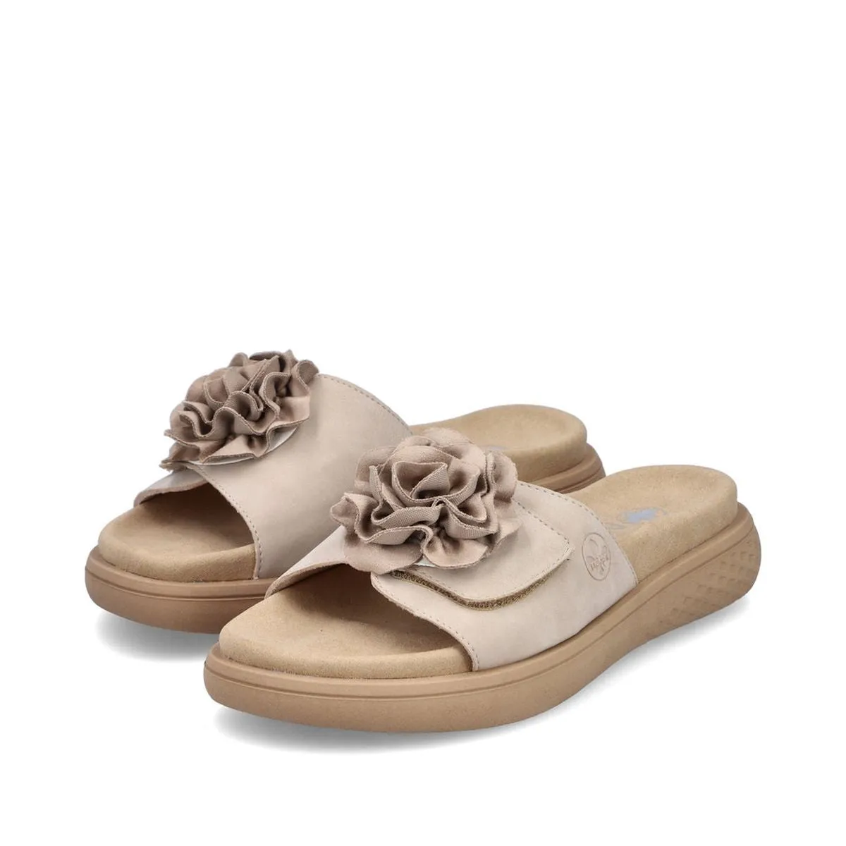 Rieker V1562-62 Morelia Slide Sandals in Ginger| Women's Summer Mule Sandals