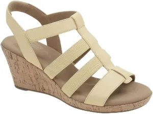 Rockport Women's Blanca Elastic T-bar Sandal Wedge