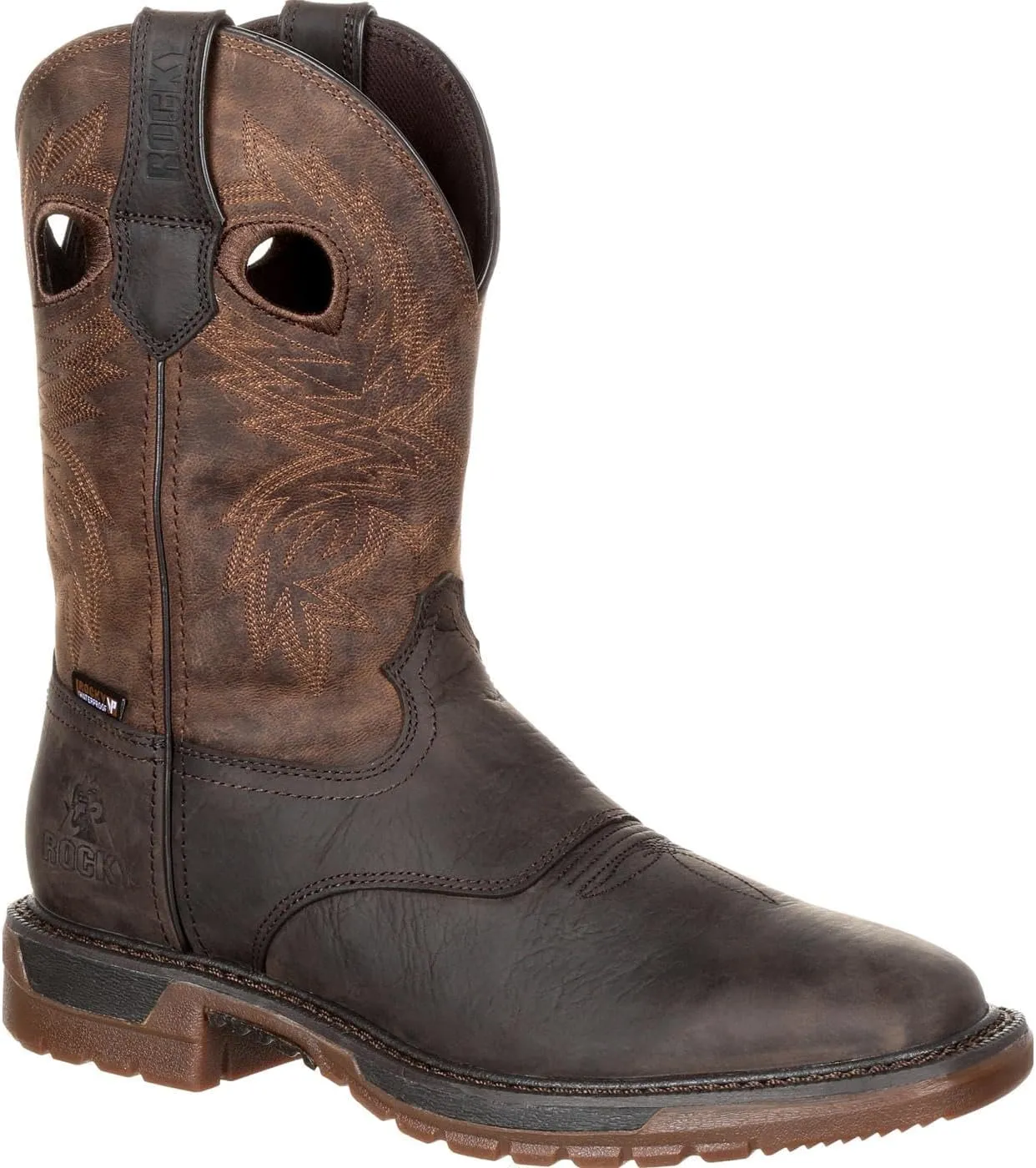 ROCKY Original Ride FLX Steel Toe Waterproof Western Boot