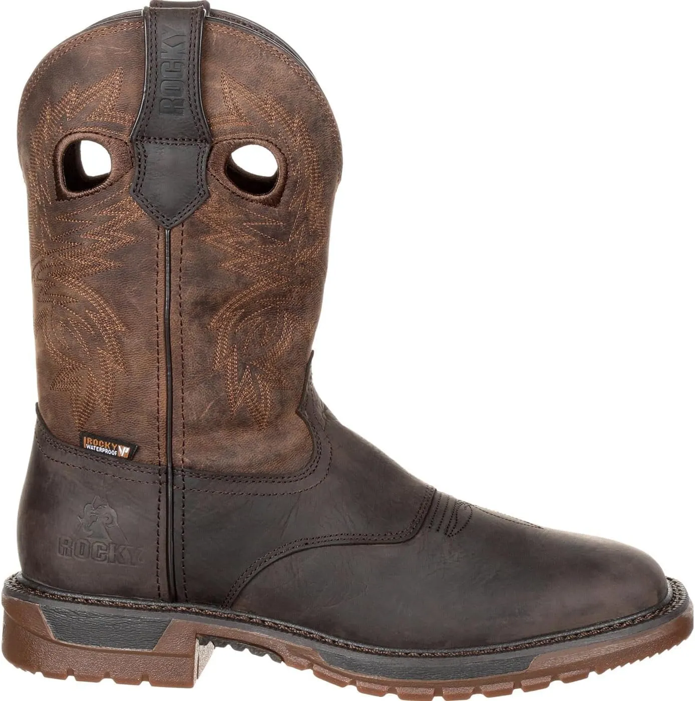 ROCKY Original Ride FLX Steel Toe Waterproof Western Boot