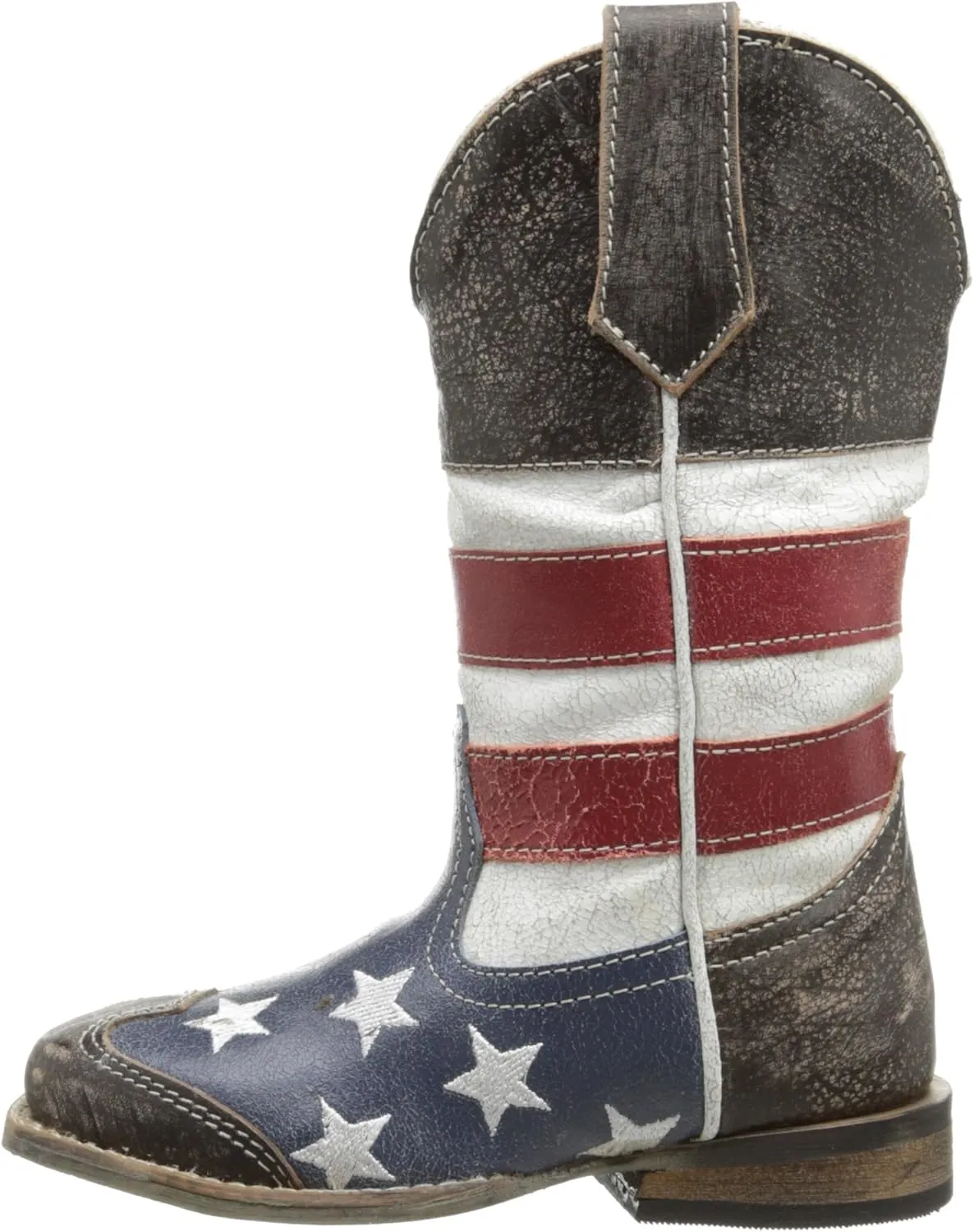 Roper Square Toe Americana Western Boot (Toddler/Little Kid)