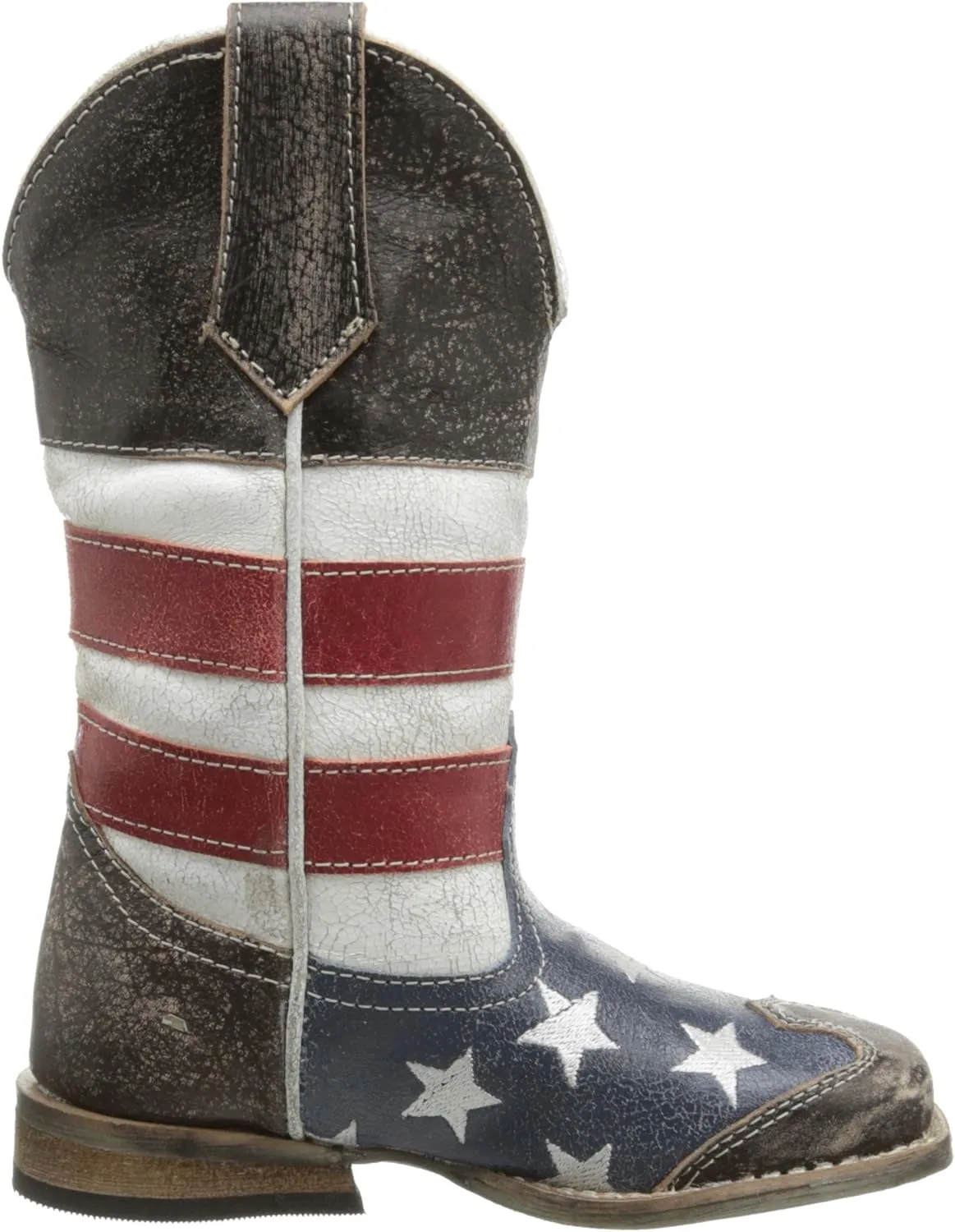 Roper Square Toe Americana Western Boot (Toddler/Little Kid)