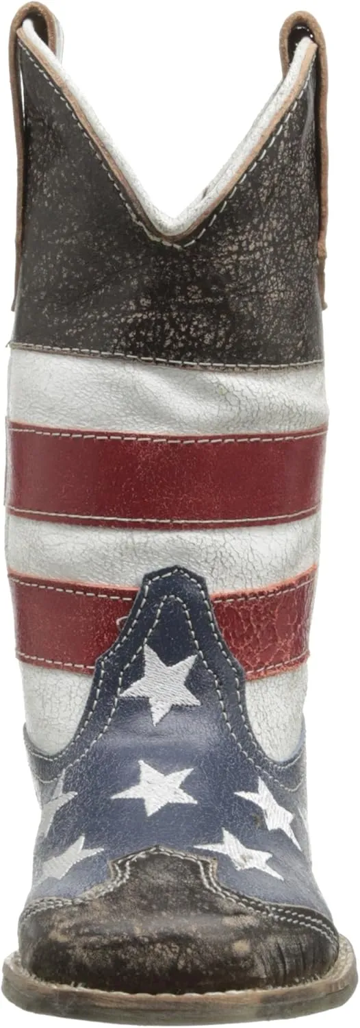 Roper Square Toe Americana Western Boot (Toddler/Little Kid)