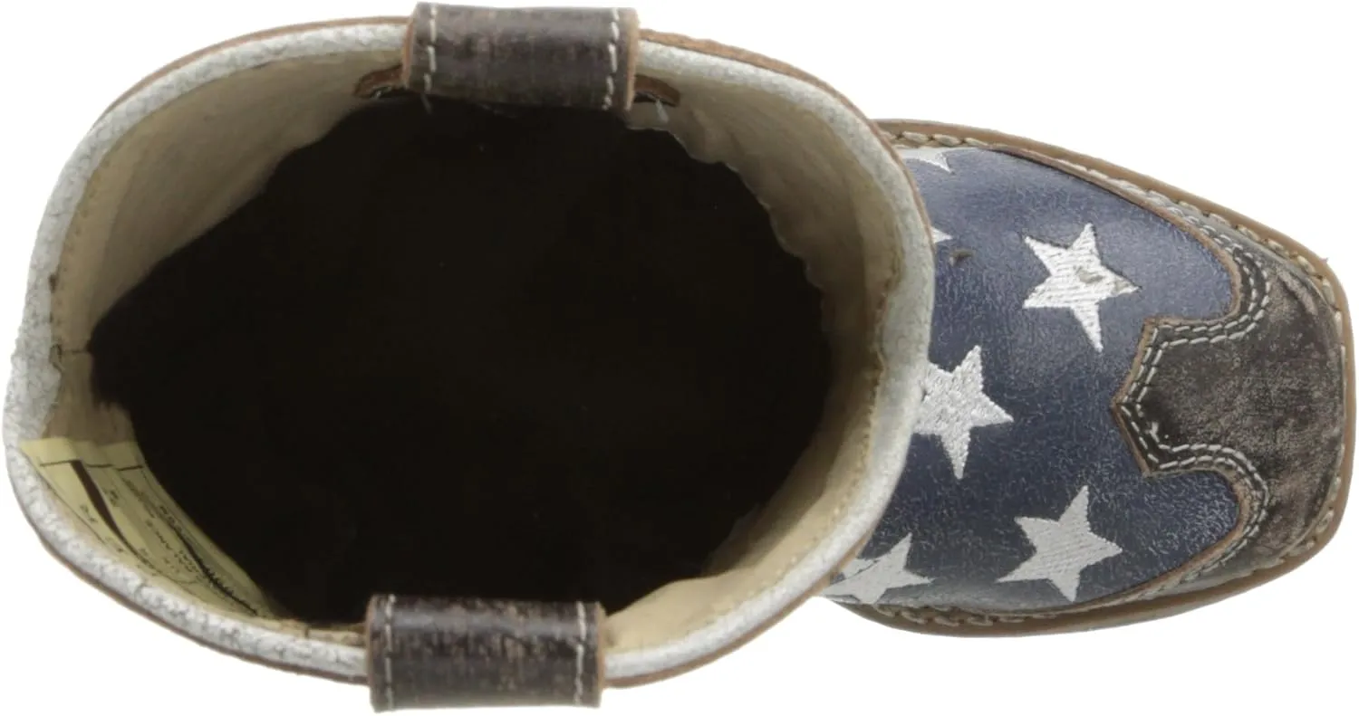 Roper Square Toe Americana Western Boot (Toddler/Little Kid)