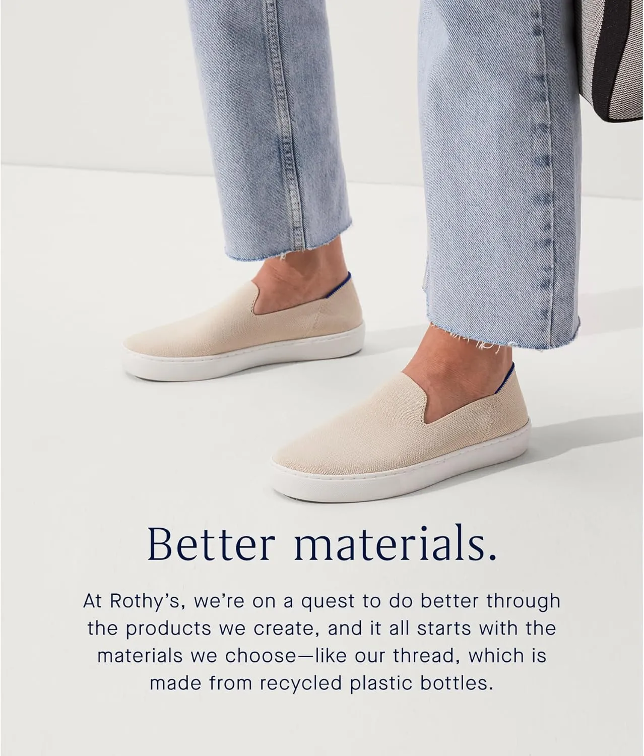 Rothy's The Original Slip On Sneaker, Women's Casual Fashion Shoes, Made from Recycled Plastic Bottles & Machine Washable