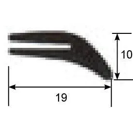 Rubber Leaf Seal Per Metre