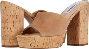 Sandal Toe Platform Steve Gemella Rounded On Embroideded Quick resolution Madden Slip Camel Suede VIP sale