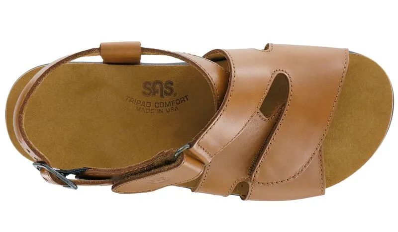 SAS Huggy Cross Strap Sandal - Caramel