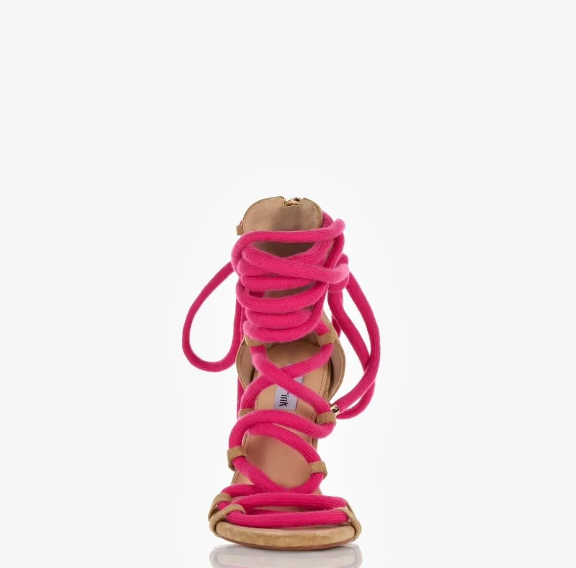 Signature Collection Ainsley Women Pink Gladiator High Heels Sandal - Elegant & Comfortable Fashion Footwear for Every Occasion