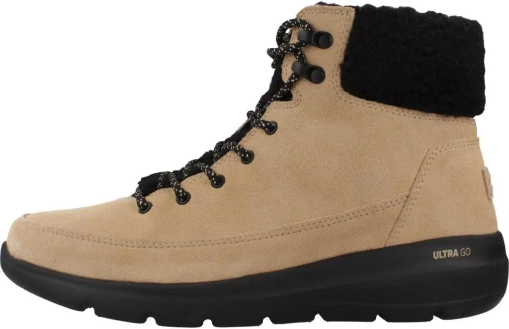 Skechers 12918 Ultra Flex CHI Black Womens Ankle Boots