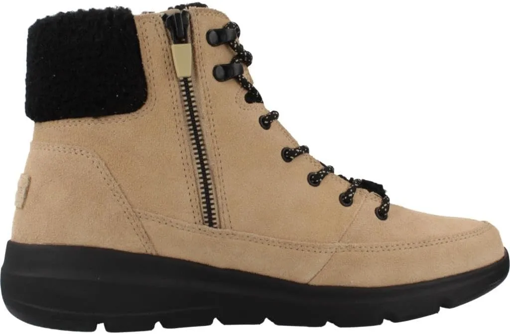 Skechers 12918 Ultra Flex CHI Black Womens Ankle Boots