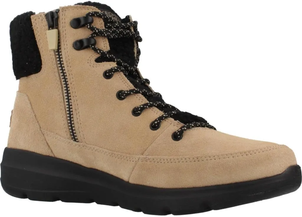 Skechers 12918 Ultra Flex CHI Black Womens Ankle Boots