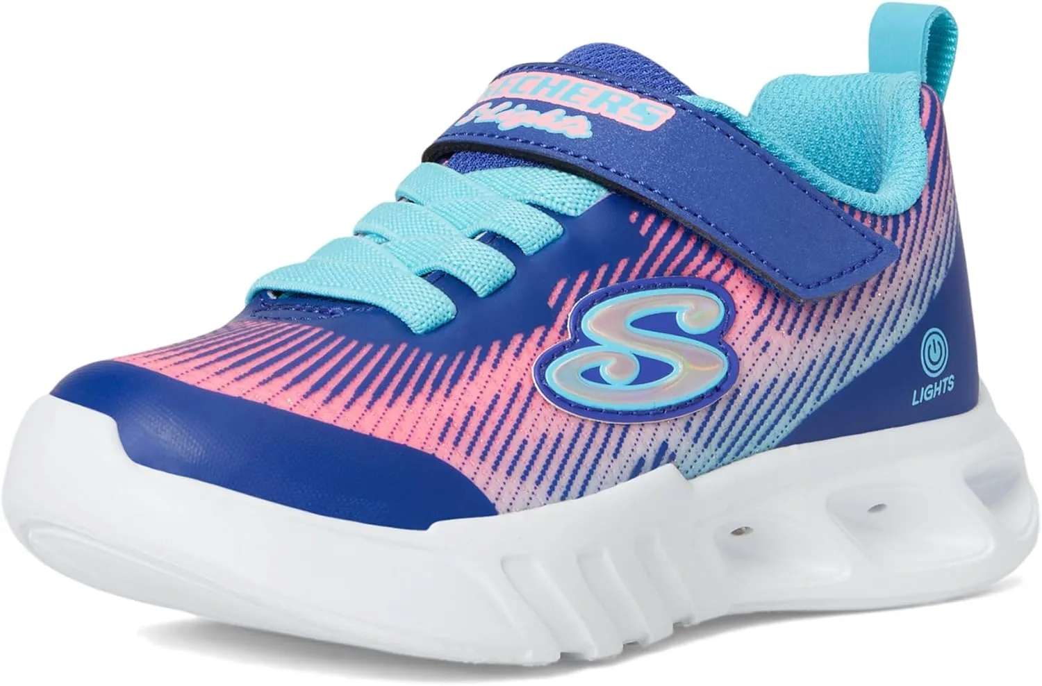 Skechers Girl's Flicker Flash-Light Takeover 303704l (Little Big Kid) Sneaker