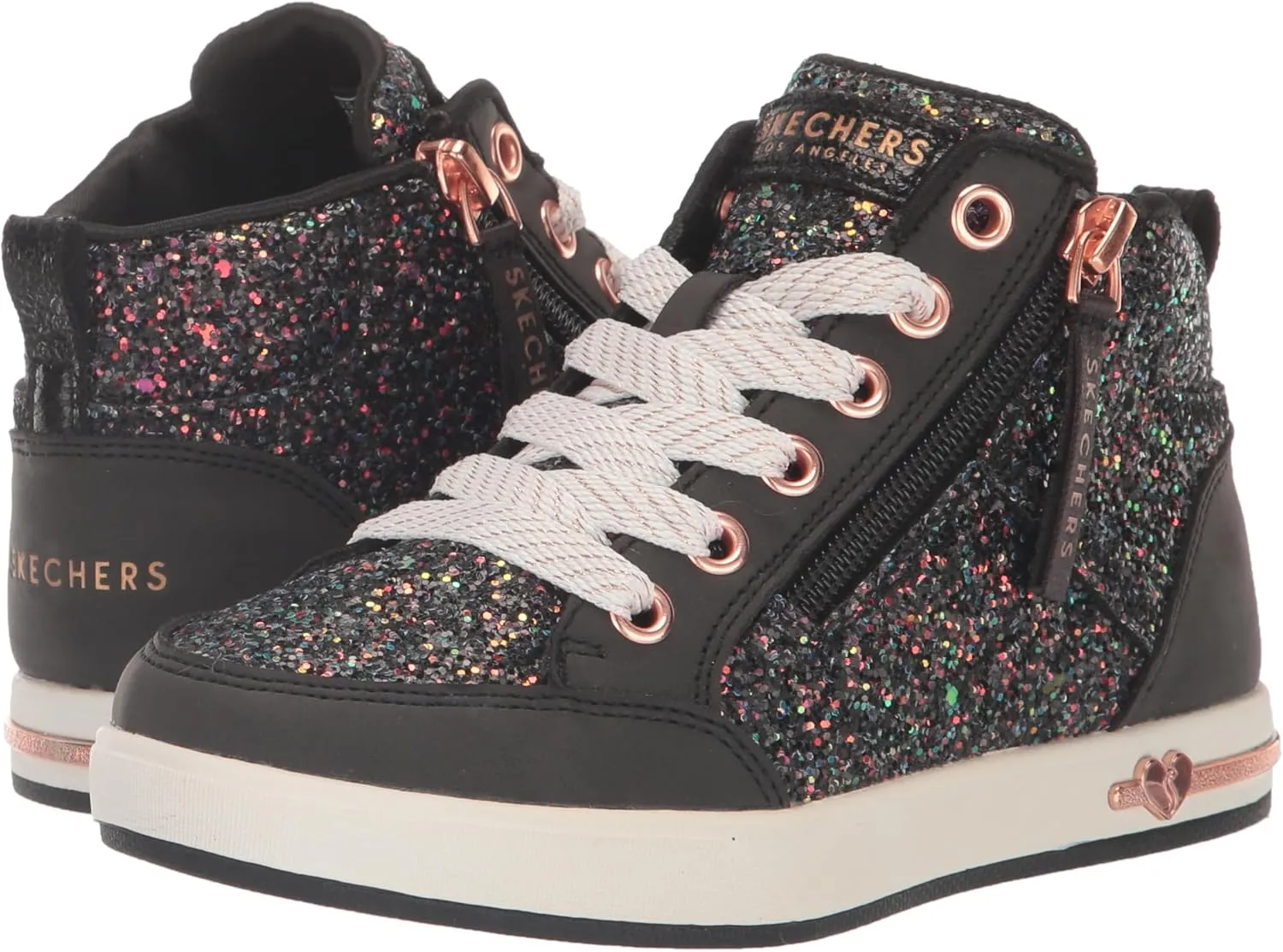 Skechers Girls' Shoutouts 2.0 glitter Steps