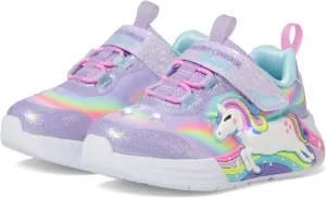 Skechers Girls Unicorn Chaser Sneaker, Lavender/Multi, 5 Toddler