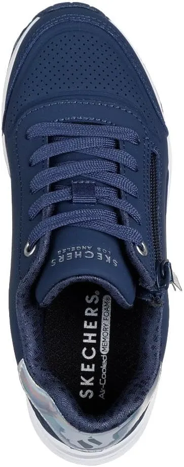 Skechers girls Uno Gen1 Zip and Stride Sneaker