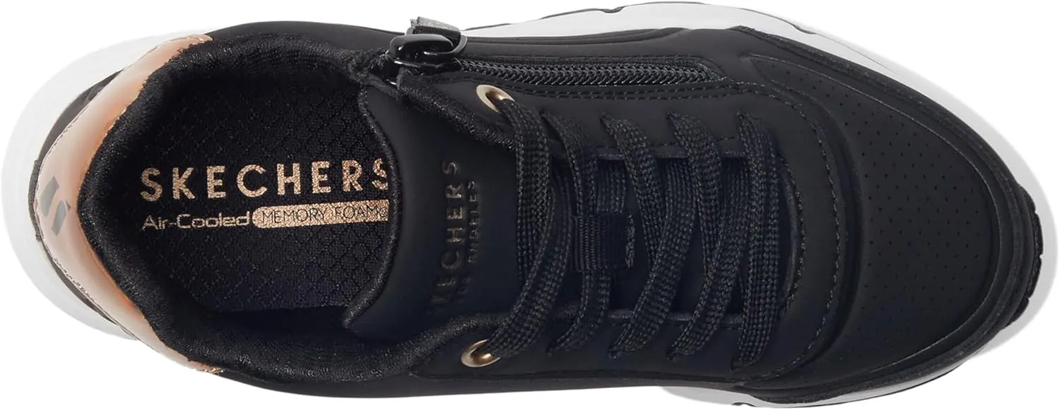 Skechers girls Uno Gen1 Zip and Stride Sneaker
