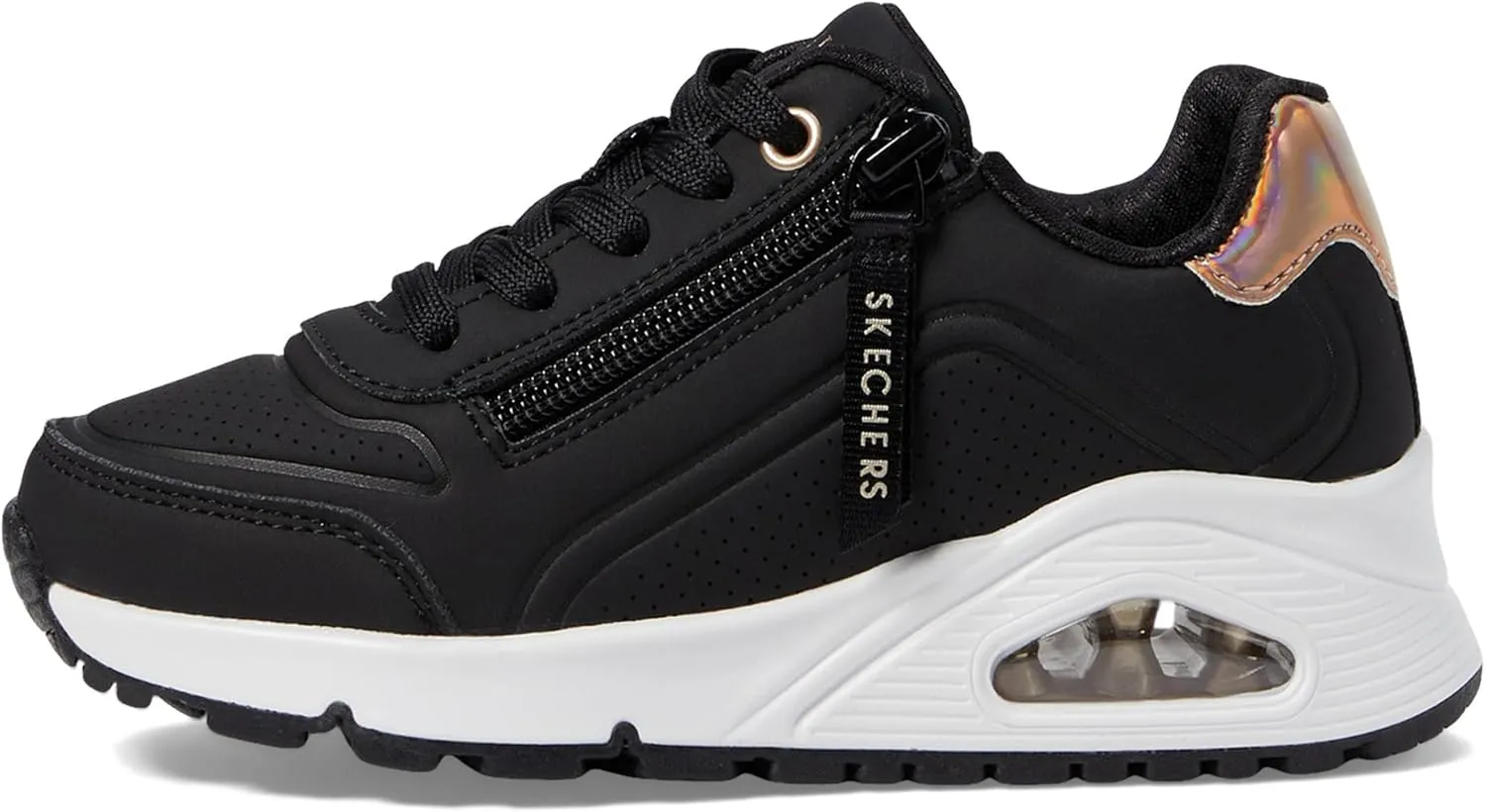 Skechers girls Uno Gen1 Zip and Stride Sneaker