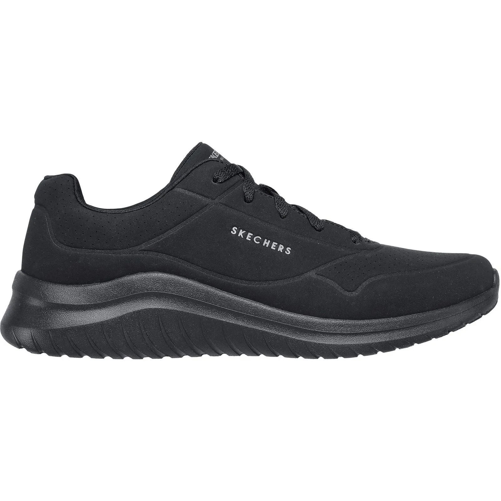 Skechers Ultra Flex 2.0 Vicinity Baskets Noires Pour Homme En Matière Synthétique