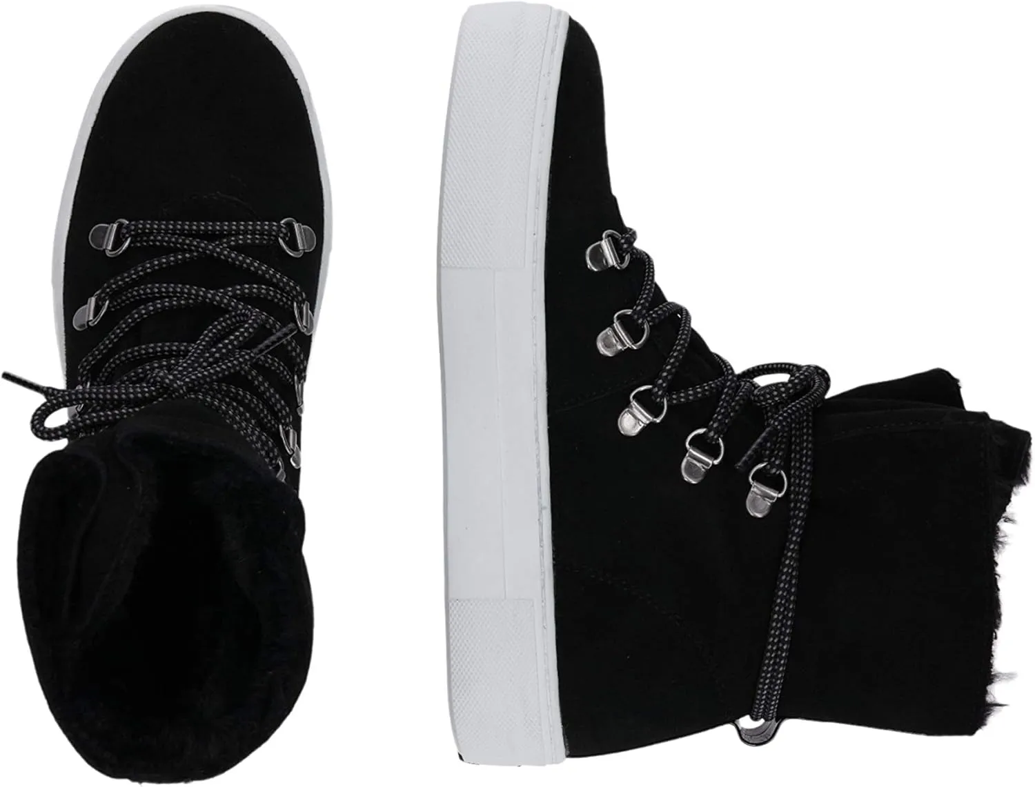 Skechers Women's Alba-High Hugs. Tall Suede Lace Up Sneakerboot. Sneaker