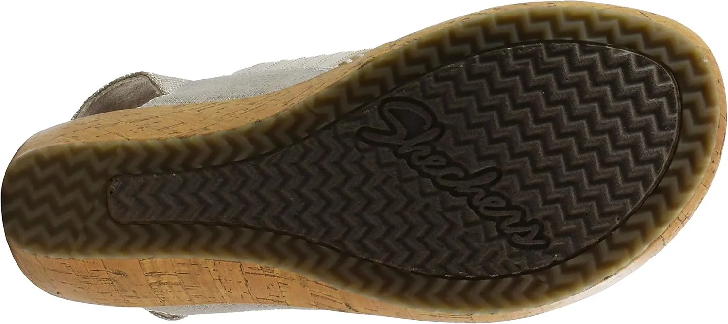 Skechers Women's Beverlee Smitten Kitten Wedge Sandal