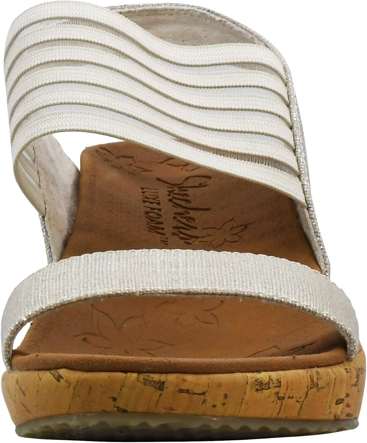 Skechers Women's Beverlee Smitten Kitten Wedge Sandal