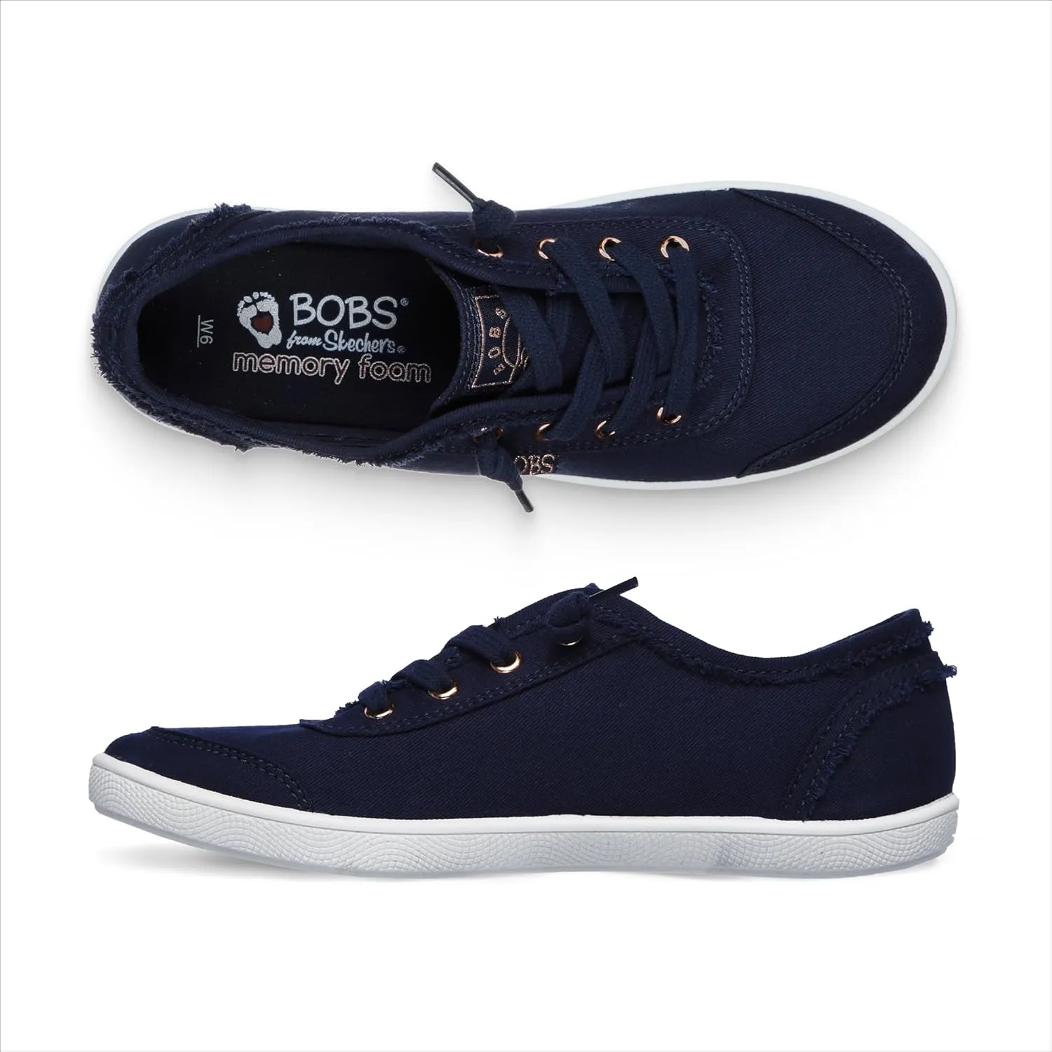 Skechers Women's Bobs B Cute Sneaker – Memory Foam, Flexible Outsole, Lightweight Vegan Shoes