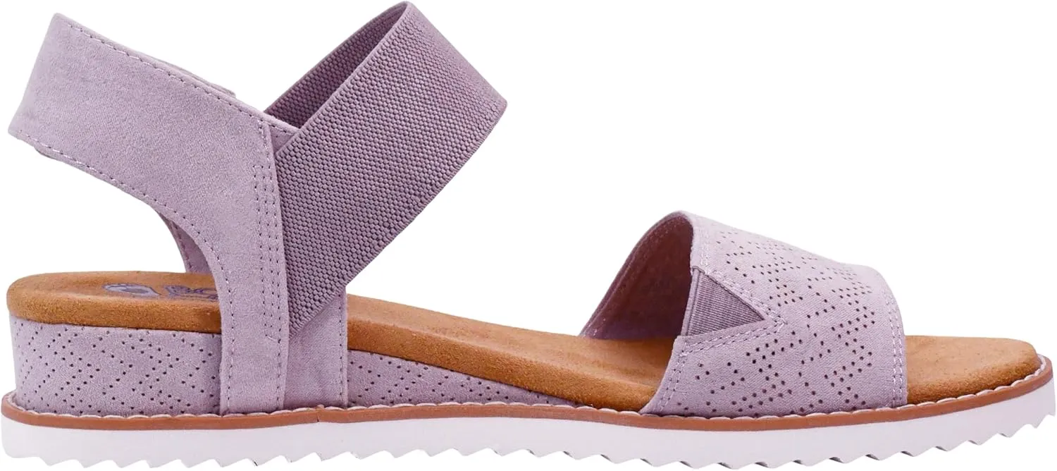Skechers Women's Desert Kiss-Stretch Quarter Strap Sandal Flat
