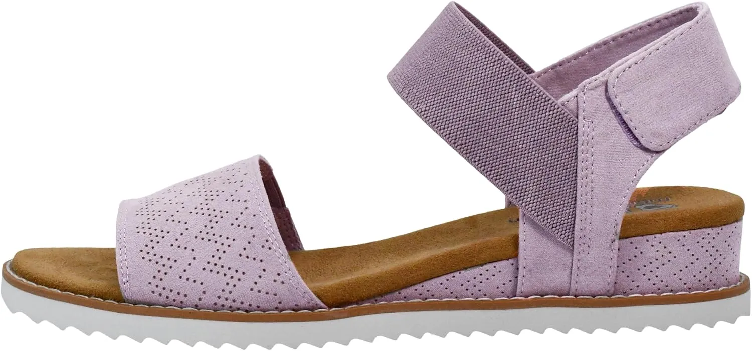 Skechers Women's Desert Kiss-Stretch Quarter Strap Sandal Flat